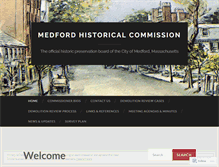 Tablet Screenshot of medfordhistoricalcommission.org
